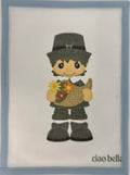 Pilgrim Boy with Cornucopia Canvas