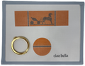 Designer Orange Equestrian Keepsake “Limoges” Box